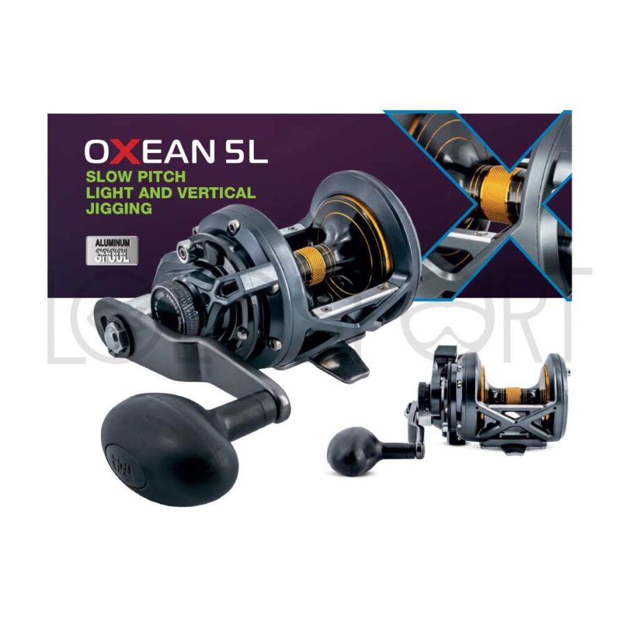 Tica Oxean 5L Left Mulinello Traina Vertical Jigging Manovella Sinistra New Generation