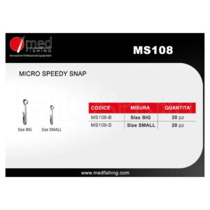 Alternative view of MED FISHING Micro Speedy snap MS108