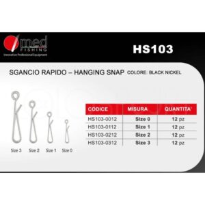 Alternative view of MED FISHING  SGANCIO RAPIDO HANGING SNAP HS103