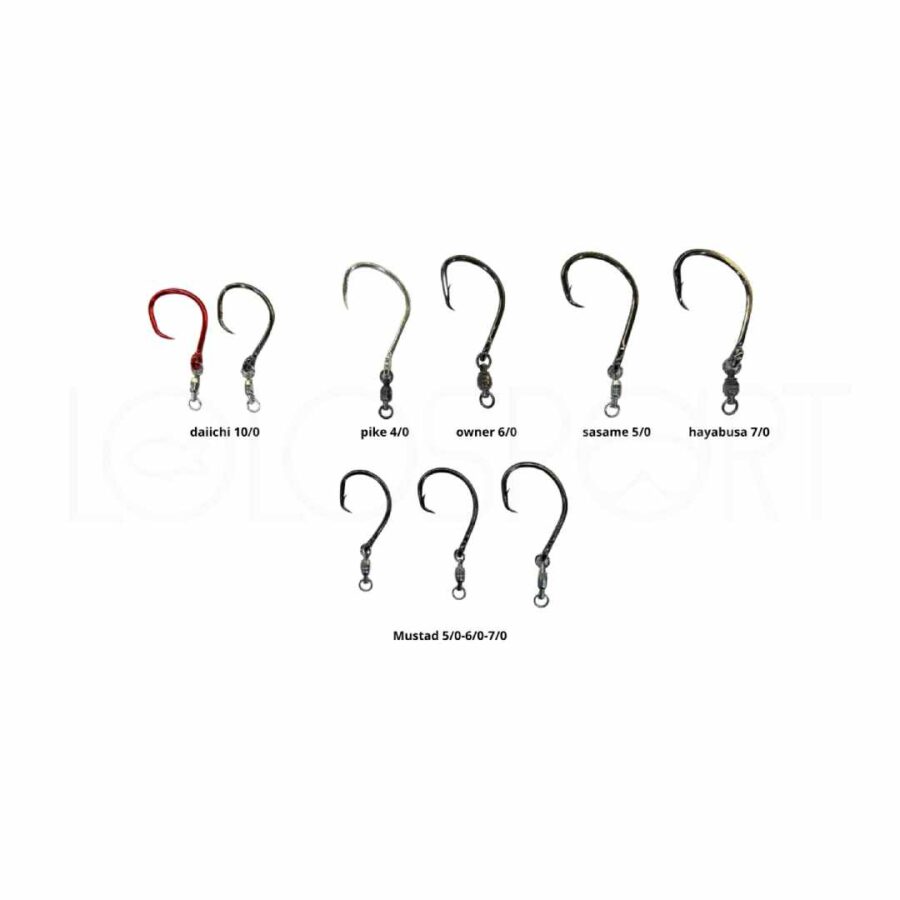 Amo con Girella per Drifting al Tonno SASAME JATSUI HAYABUSA DECOY MUSTAD OWNER