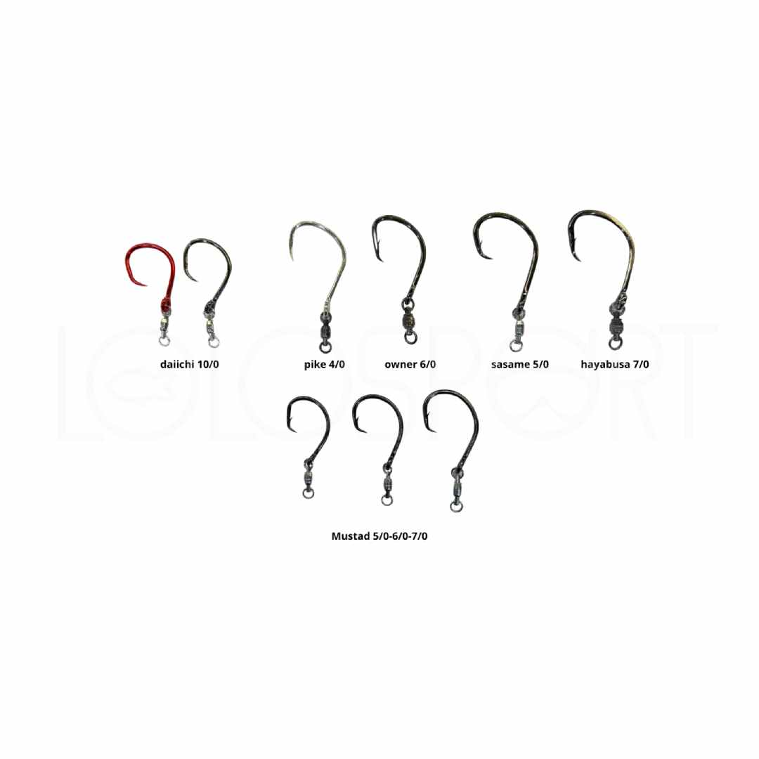 Amo con Girella per Drifting al Tonno SASAME JATSUI HAYABUSA DECOY MUSTAD OWNER