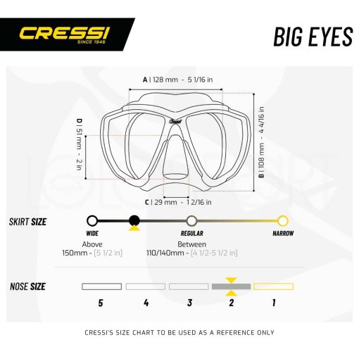 CRESSI Maschera Cressi Big Eyes - immagine 7