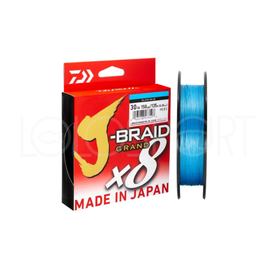 DAIWA J-BRAID X8 GRAND 270 Metri - Island Blue