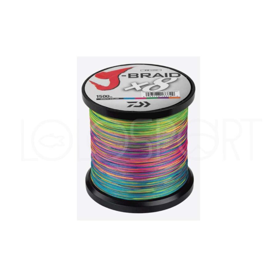 DAIWA J-Braid X8 1500m Multi Color