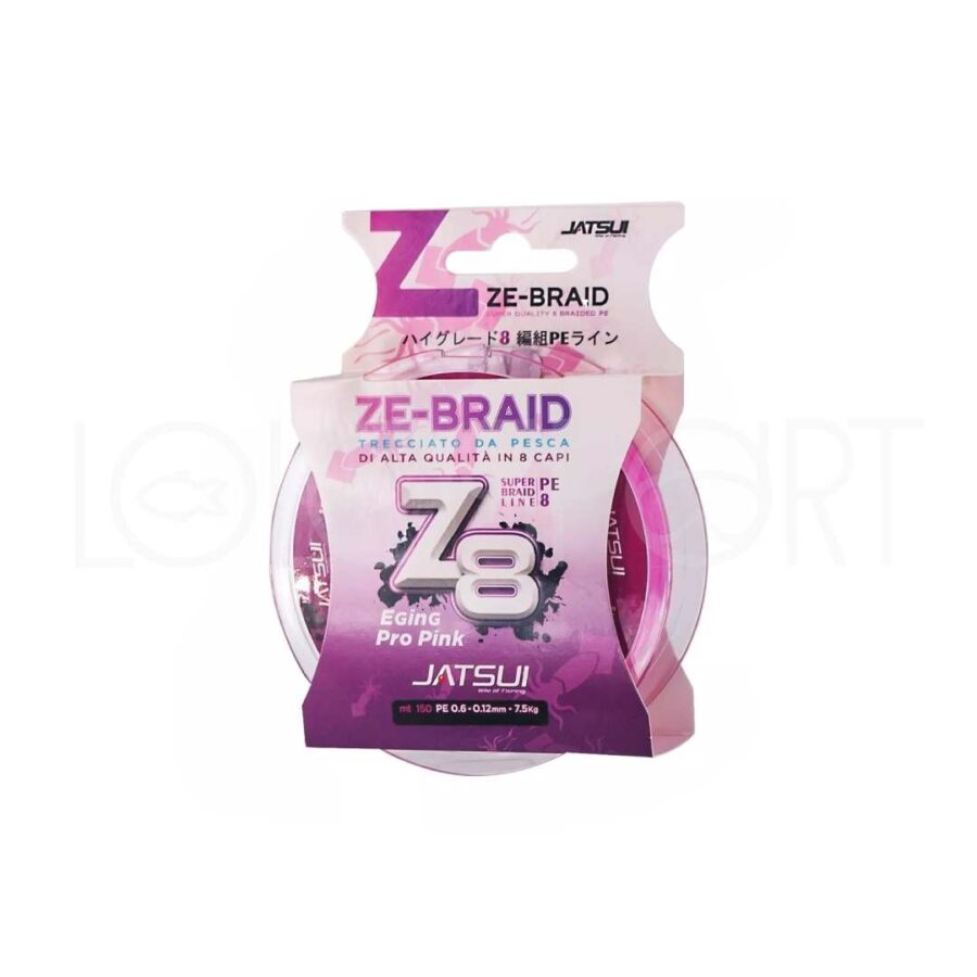 JATSUI ZE-BRAID Z8 EGING PRO PINK 150 MT TRECCIATO