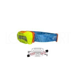 LAMPADA FRONTALE JATSUI LED UV LIGHT DOPPIA FUNZIONE LED E LUCE UV RICARICA EGI