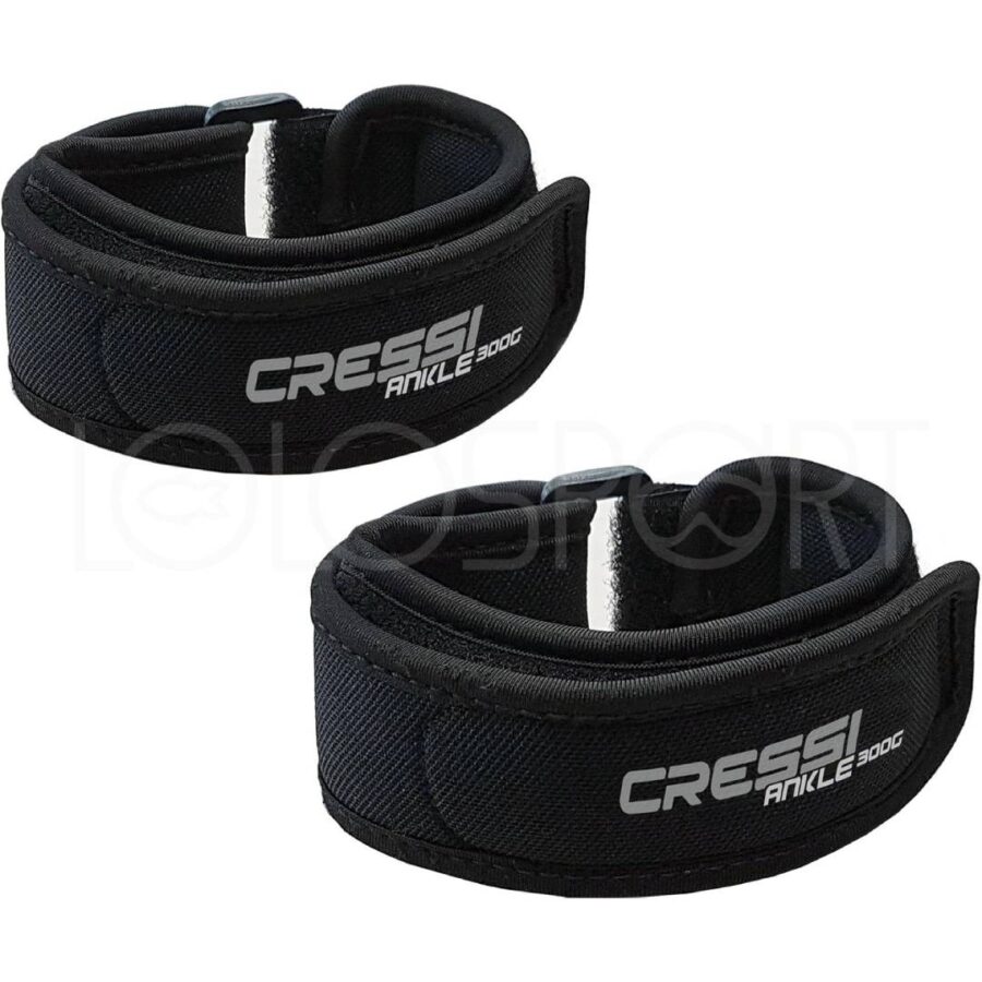 Coppia di cavigliere Cressi Sub con chiusura velcro