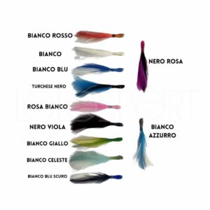 PIUMA SALTAPICCHIO 9cm ARTIFICIALE PER LA TRAINA COSTIERA