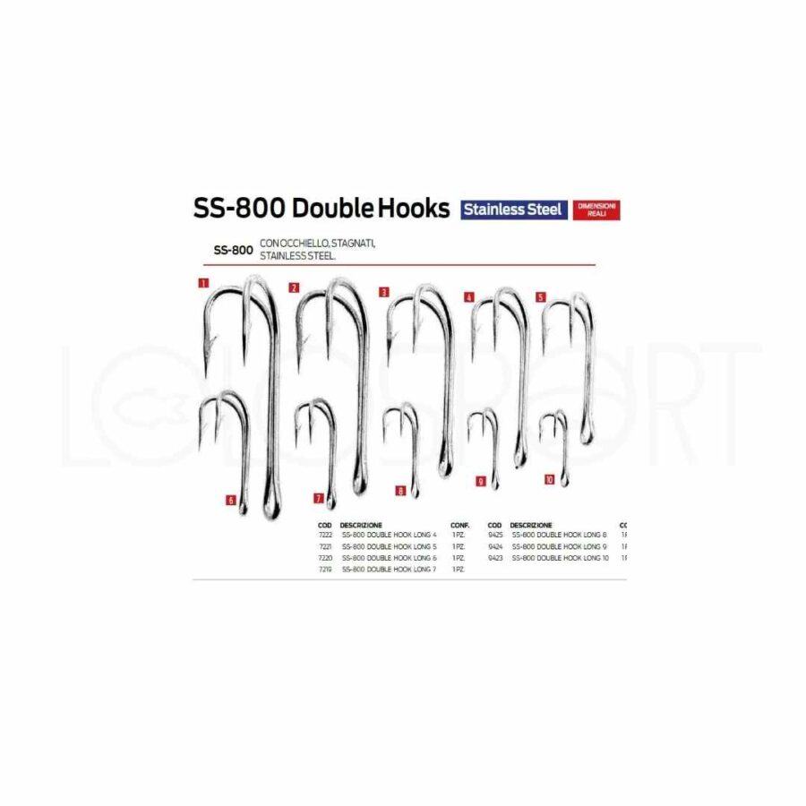 MARUTO SS-800 DOUBLE HOOK LONG