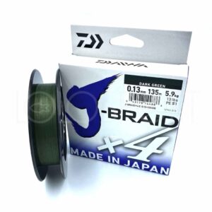 DAIWA J-BRAID X4 135 MT 0.13 MM DARK GREEN