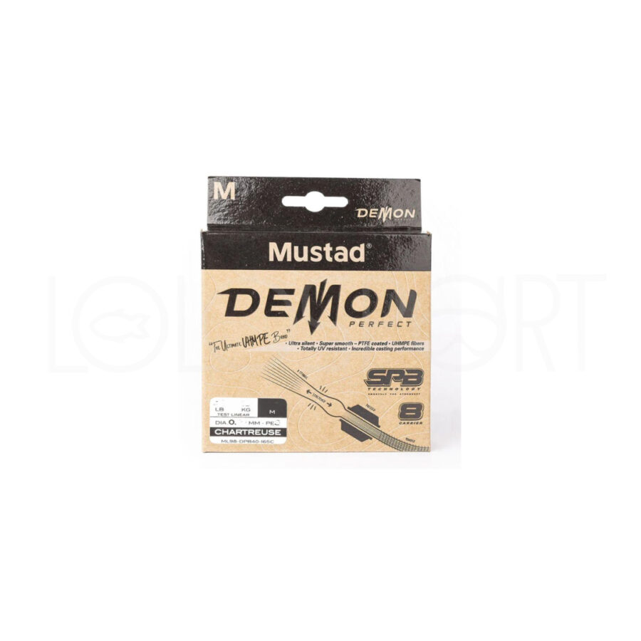 Trecciato Mustad Demon Perfect Braid 8X 150M – Chartreuse