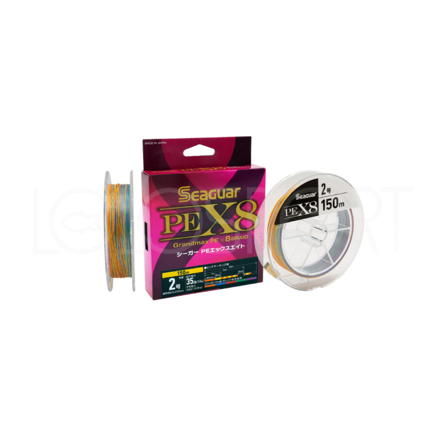 SEAGUAR PE X8 GRANDMAX TRECCIATO MULTICOLOR 150 MT - 300 MT - 400 MT